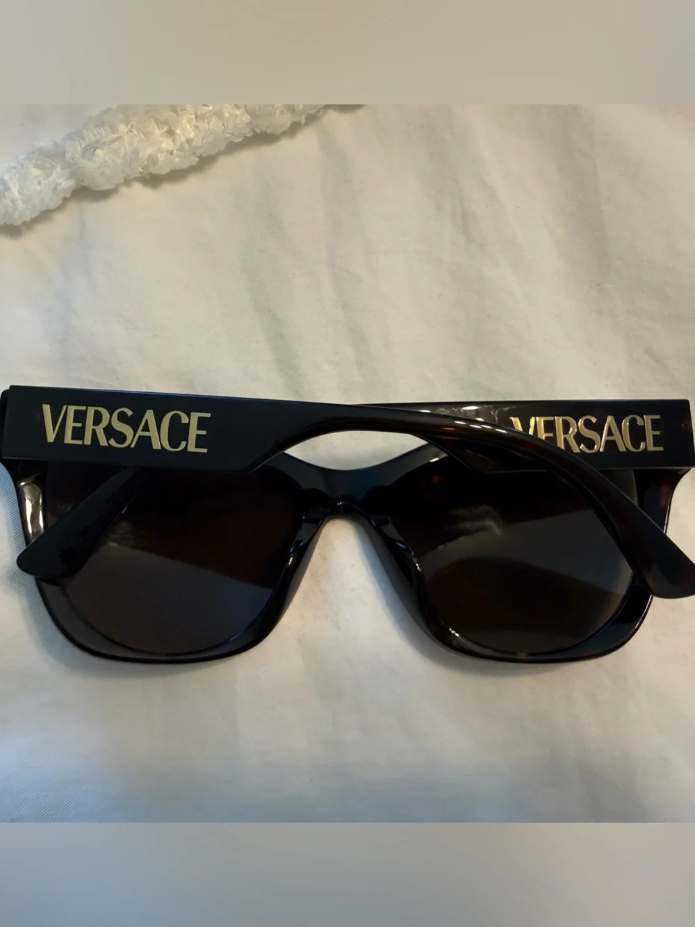 VERSACE 56mm Cat Eye Sunglasses with original box, case, & cleaning cloth